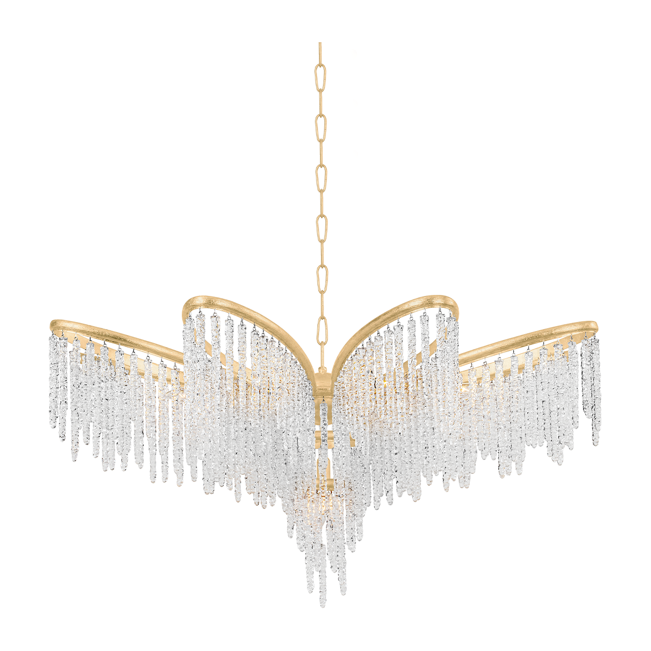 9-Light Floral Crystal Chandelier / Default Title