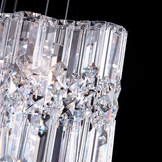 Adjustable Optic Crystal Pendant Light