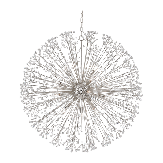 Hudson Valley Lighting Dunkirk 16 Light 40 inch Chandelier Ceiling Light / Polished Nickel