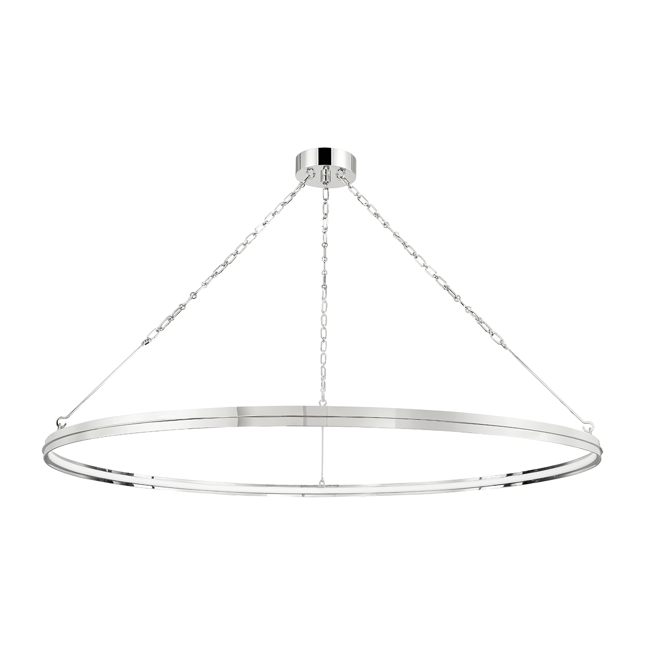 Hudson Valley Lighting Rosendale 1 Light 56 inch Chandelier Ceiling Light / Polished Nickel