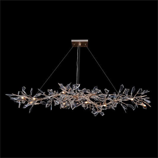 14-Light Antique Silver Crystal Chandelier / Default Title