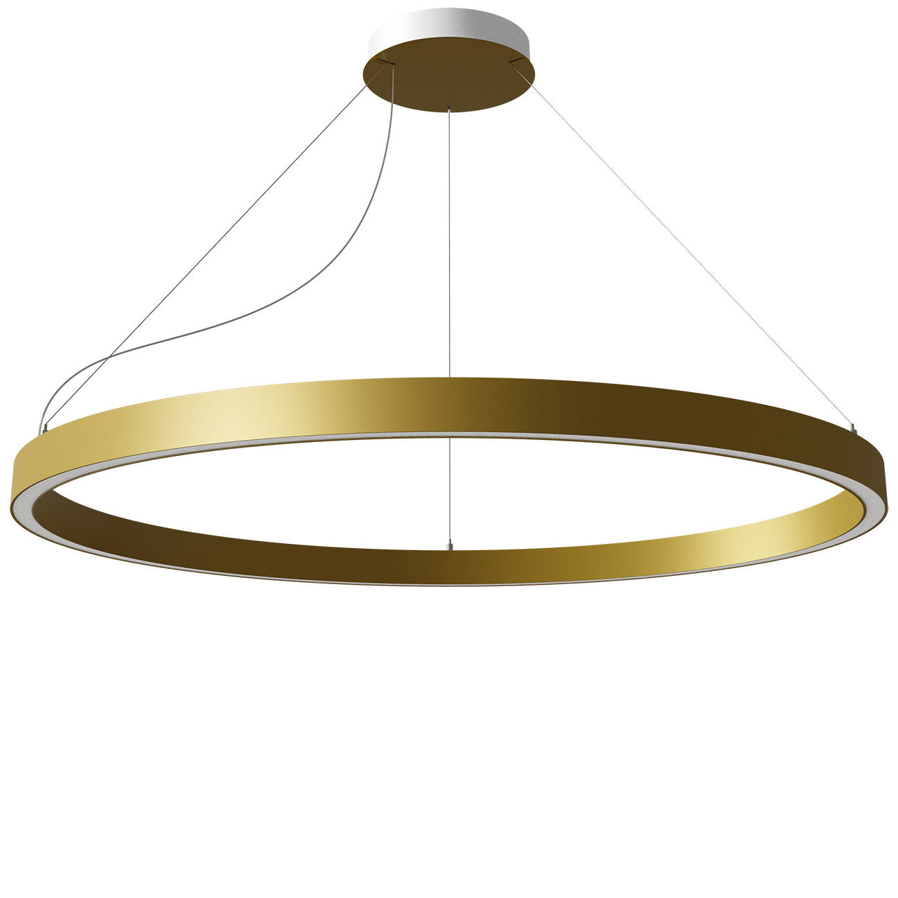 39.4-Inch Matte Gold LED Pendant Light