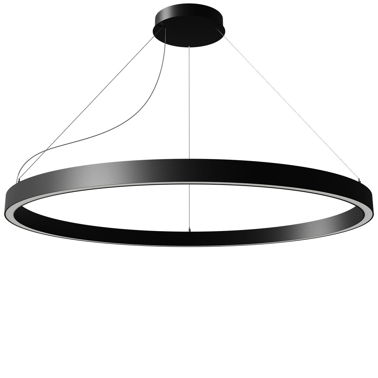 39.4-Inch Matte Gold LED Pendant Light