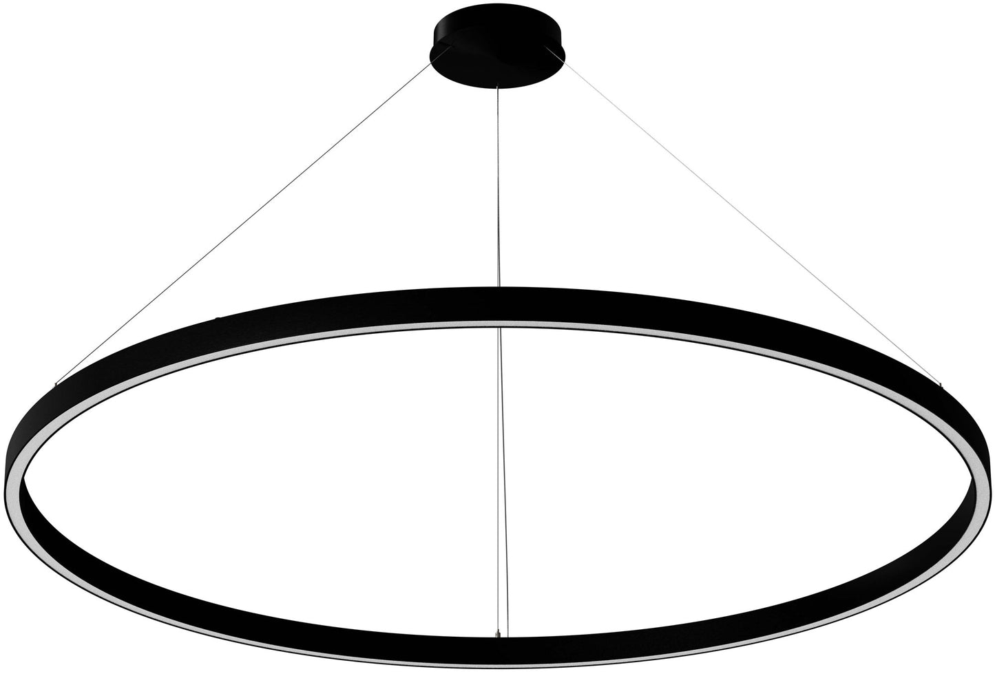 39.4-Inch Matte Gold LED Pendant Light