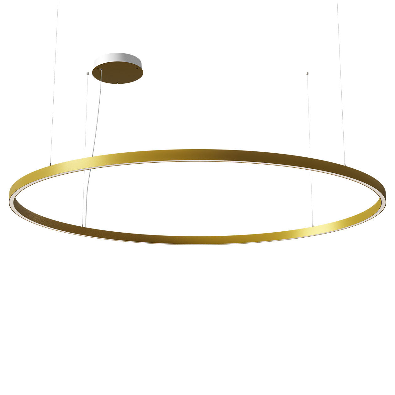 39.4-Inch Matte Gold LED Pendant Light