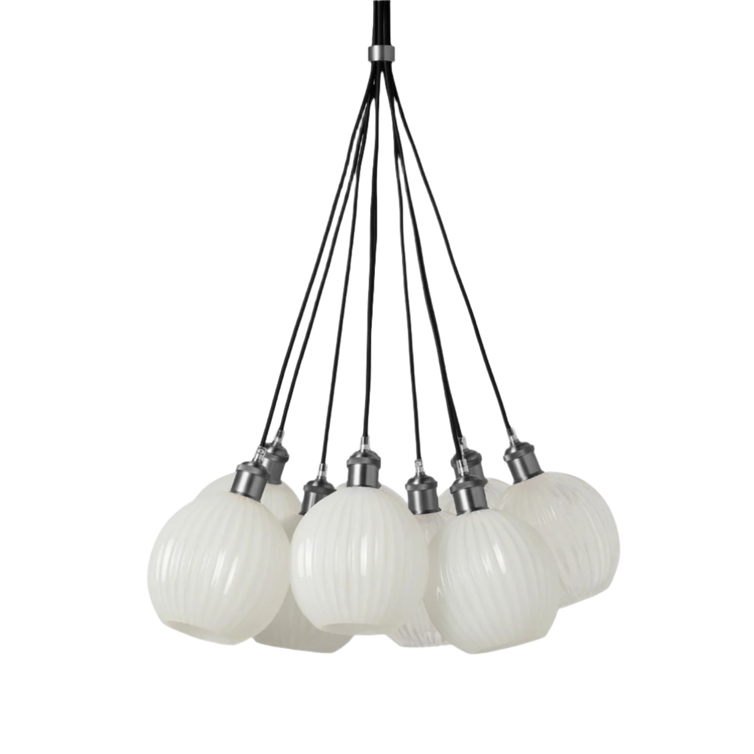 9-Light Clear or White Pendant Light