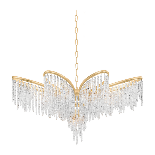 9-Light Floral Crystal Chandelier / Default Title