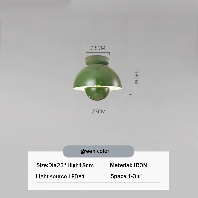 Colourful Bud LED Ceiling Light / Gray / White Light