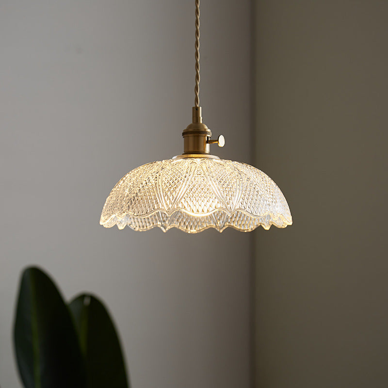 Copper Glass Warm-Light Pendant Light / M Style