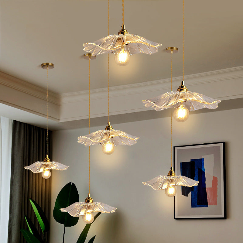 Copper Glass Warm-Light Pendant Light / Type A