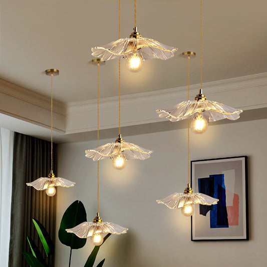 Copper Glass Warm-Light Pendant Light / Type A