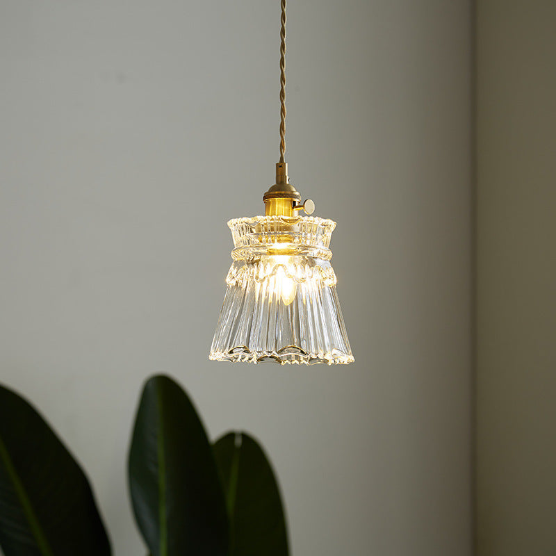 Copper Glass Warm-Light Pendant Light / Type F