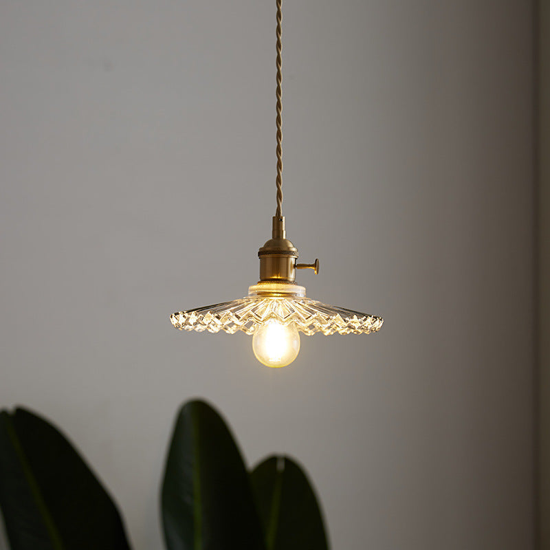 Copper Glass Warm-Light Pendant Light / S Style