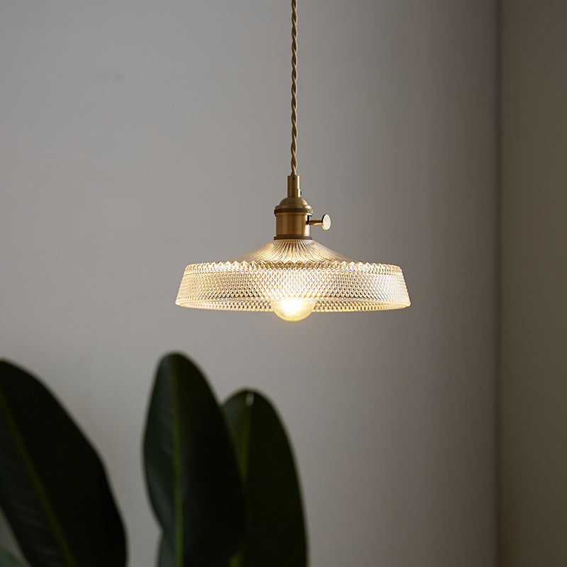 Copper Glass Warm-Light Pendant Light