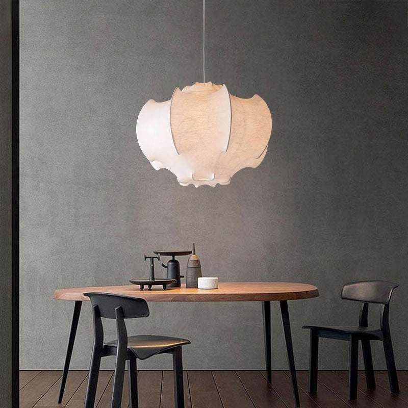French Cream Silk Bedroom Chandelier / E27 / 600mm