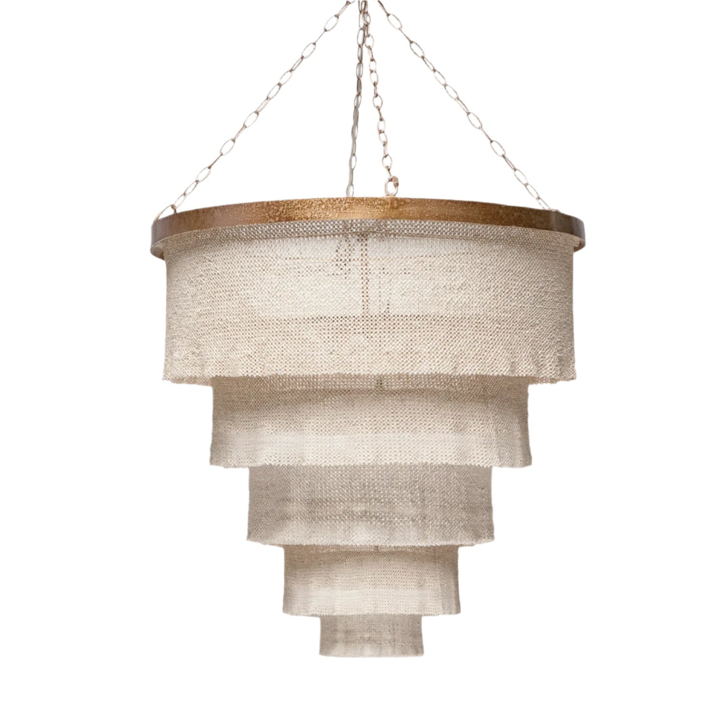 Gold or Silver Modern Chandelier / Gold