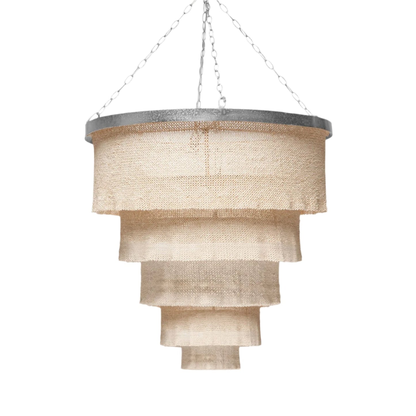 Gold or Silver Modern Chandelier / Silver