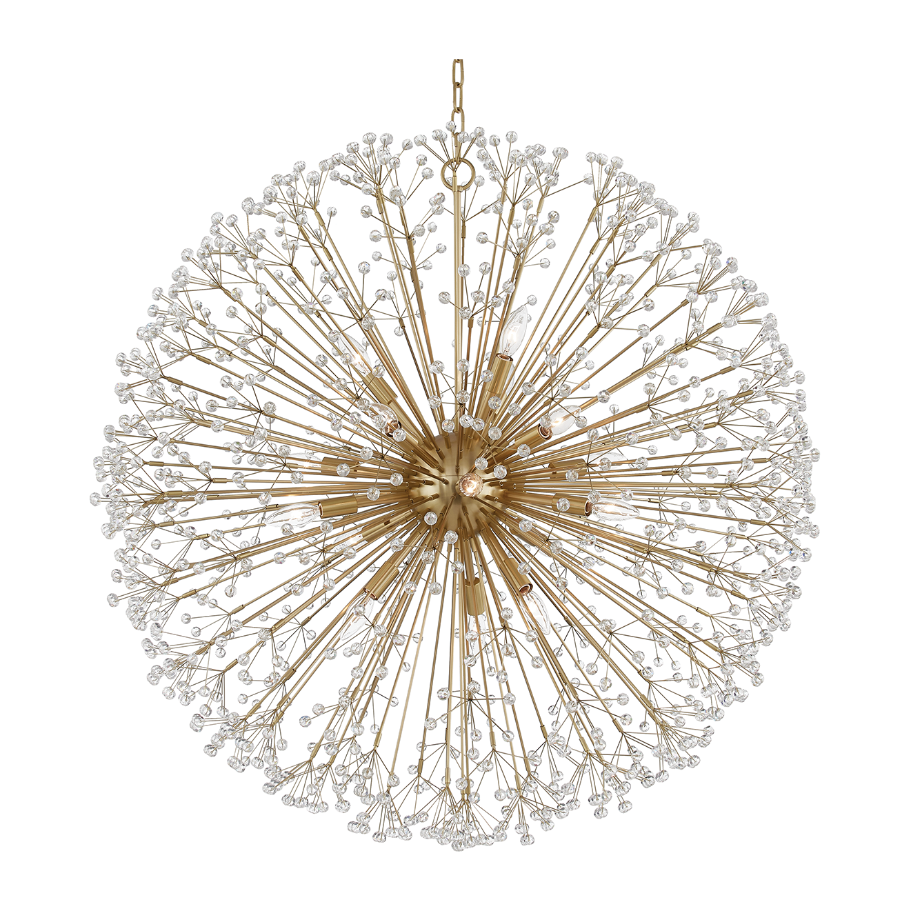 Hudson Valley Lighting Dunkirk 16 Light 40 inch Chandelier Ceiling Light / Aged Brass