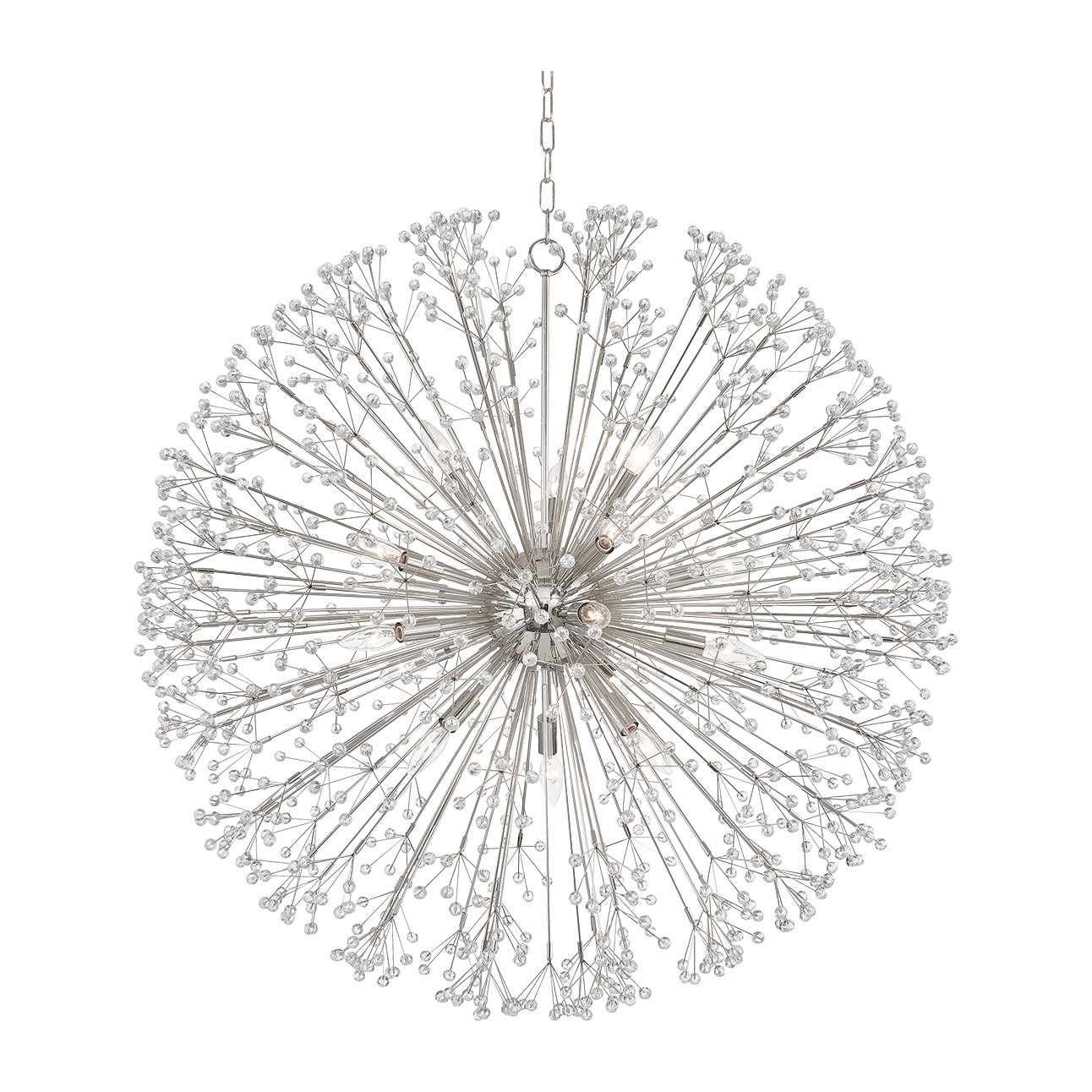 Hudson Valley Lighting Dunkirk 16 Light 40 inch Chandelier Ceiling Light / Polished Nickel